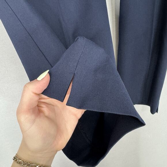Talbots Womens Dress Pants 24W Blue Hampshire Straight Leg Ankle Trouser Career - Picture 4 of 15